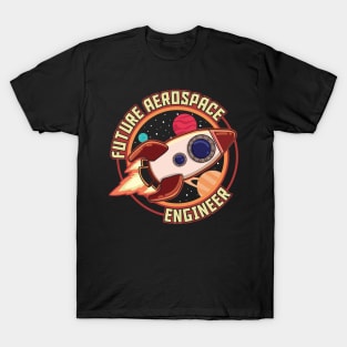 Cute Future Aerospace Engineer Spaceship Launch T-Shirt